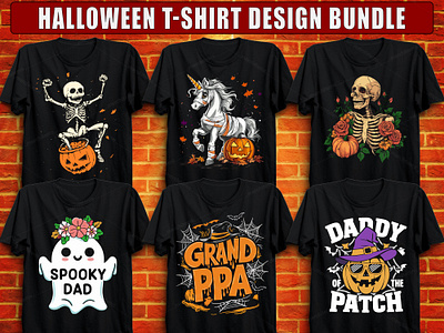 HALLOWEEN DAD T-SHIRT DESIGN branding custom halloween vector custom t shirt custom t shirt design design hallloween design halloween halloween 2024 halloween poster halloween t shirt illustration merch by amazon skull halloween t shirt design t shirt template tee tee design typography typography t shirt design ui