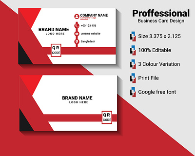 Professional Businesss Card Design bi fold brochure businesss card card flyer idcard illustrator photoshop tri fold