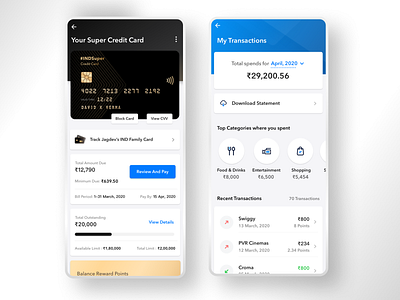 Credit Card Management balance bank card cc credit card debit card dues expenses finance fintech management payments rewards statement transactions