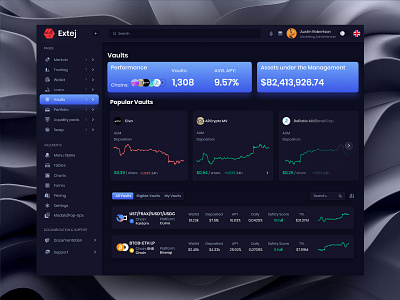 Crypto Vaults Page for Financial Admin & Dashboard Web Template admin dashboard crypto crypto app crypto dashboard crypto trading crypto vault crypto wallet crypto website dashboard dashboard design dashboard interface dashboard ui financial dashboard saas dashboard vault vault bridge web3 web3 platform web3 ui website template