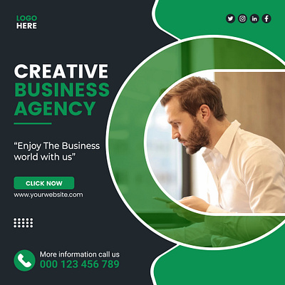 Creative Business Agency Social media post Design business agency post graphic design media post design social media post