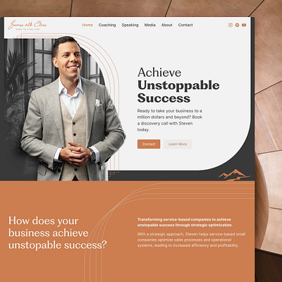 Success With Class b2b business business coach coach design hero service site ui ux web webdesign website