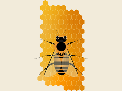 Bumblebee adobeillustrator adobesuite bumblebee geometricalshape illustration nature vectorart