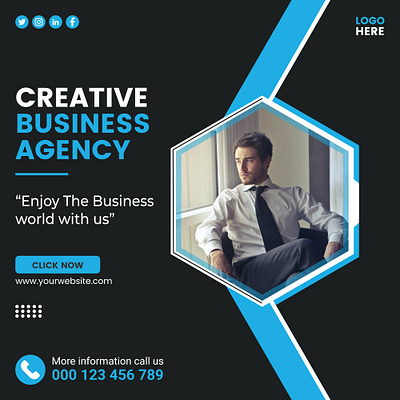 Creative Business Agency Social media post Design business post graphic design post post design social media