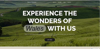 Travel Website | Webflow custom design development entertainment figma green illustration low code mountains travel trip ui uxui wales webflow website