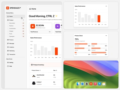 OPENSALES - Sales Management Dashboard activity admin admin panel analytics chart analytics dashboard application b2b crm crm dashboard graph saas sales sales dashboard sales management salesforce studycase ux admin ux dashboard vektora widgets