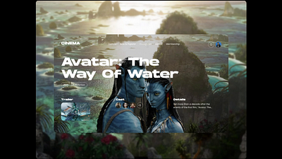 Avatar The Way Of Water animation app avatar design illustration interaction landing landing page mobile thewayofwater ui user interface userinterface ux webdesign website