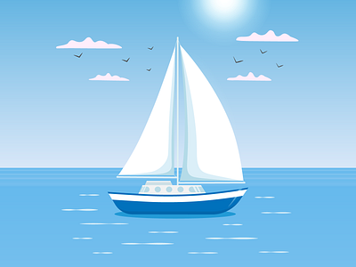 Fair Winds and Following Seas ! adventure digitalart digitalillustration graphic design illustration journey landscape ocean sail sailboat sailing sea sport summervibes travel vector illustration waves yacht yachting