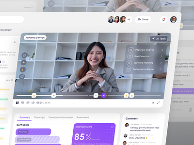 Hirely AI - HR Dashboard recruitment ai for hr ai tools analytics dashboard dataanalysis figma framer hiringsolutions hr hr management hrtech hrtools human resources humanresources jobmatching recruitment saas talentacquisition ui werbflow