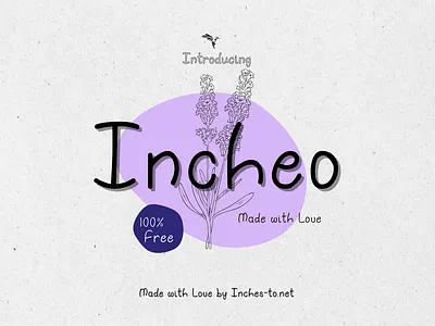 Incheo Handmade Font branding cute font handmade font incheo font lovely quickly quirky streetwear swift taylor writing