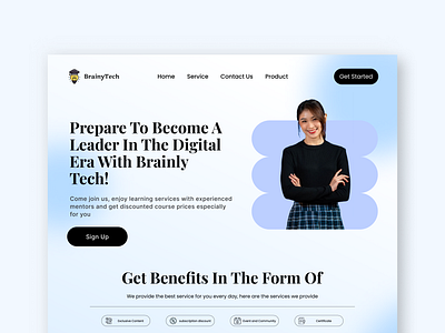 Landing Page - BrainlyTech ui