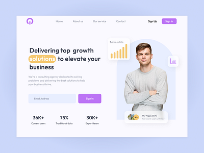 Agency Landing Page ui