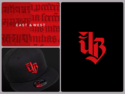 UB (Ulaanbaatar) blakletter design east west logo mongolia monogram new era soyombo symbol typo typography ub ulaanbaatar