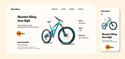 Mountain Biking branding graphic design ui