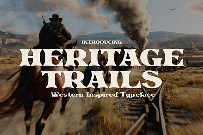 Heritage Trails - Western Typeface americana typeface