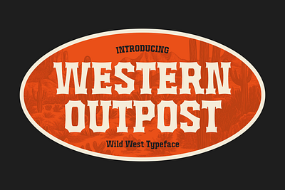 Western Outpost – Wild West Inspired Typeface western design