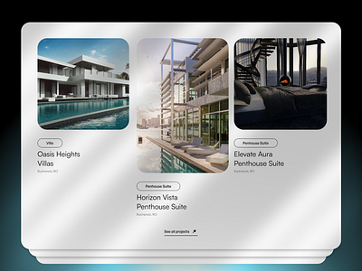 Properties Section - Landing Page Ui/Ux branding design figma framer illustrations ui user experience user interface ux webdesign