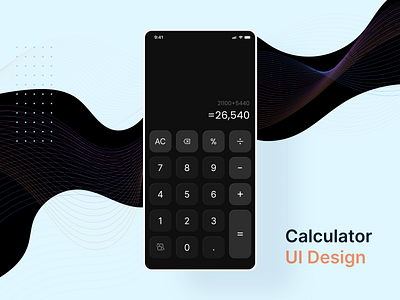 Calculator UI Design calculator calculator design calculator interface calculator ui daily ui challenge dailyui ui ui challenge ui design