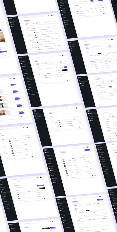 Web App Design for Property Management System app design dashboard property property management ui ux webapp