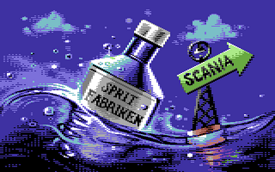 Partypåg illustration pixelart retro