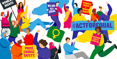 Act for equal banner illustration