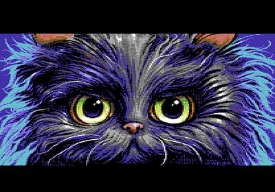 Bad Mood cat illustration pixelart retro