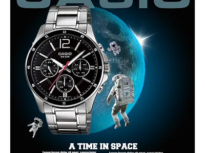 Casio Template Design branding flyer graphic design illustration photomanipulation photoshop poster