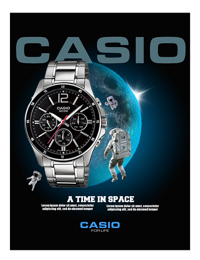 Casio Template Design branding flyer graphic design illustration photomanipulation photoshop poster