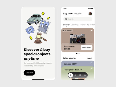 Auction app android design app design appdesign application design auction app design best mobile app design figma design illustration design ios design mobile app design mobile design mobile design inspiration mobile illustration design most popular app design top mobile app design ui ui design ux design vector vector illustration