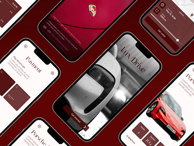 LuxDrive - Car Sharing Mobile App carsharingapp design drive interface luxdrive mobileapp porsche prototyping sketching trend ui ux wireframe