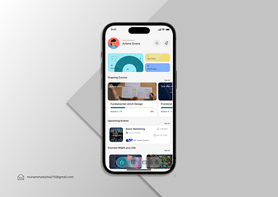 Online Course Platform - Mobile App adobe xd android branding course design inspiration figma flat design interaction design iphone mobile mobile app online course ui ui design ui shot uiux uiux design ux ux design web design