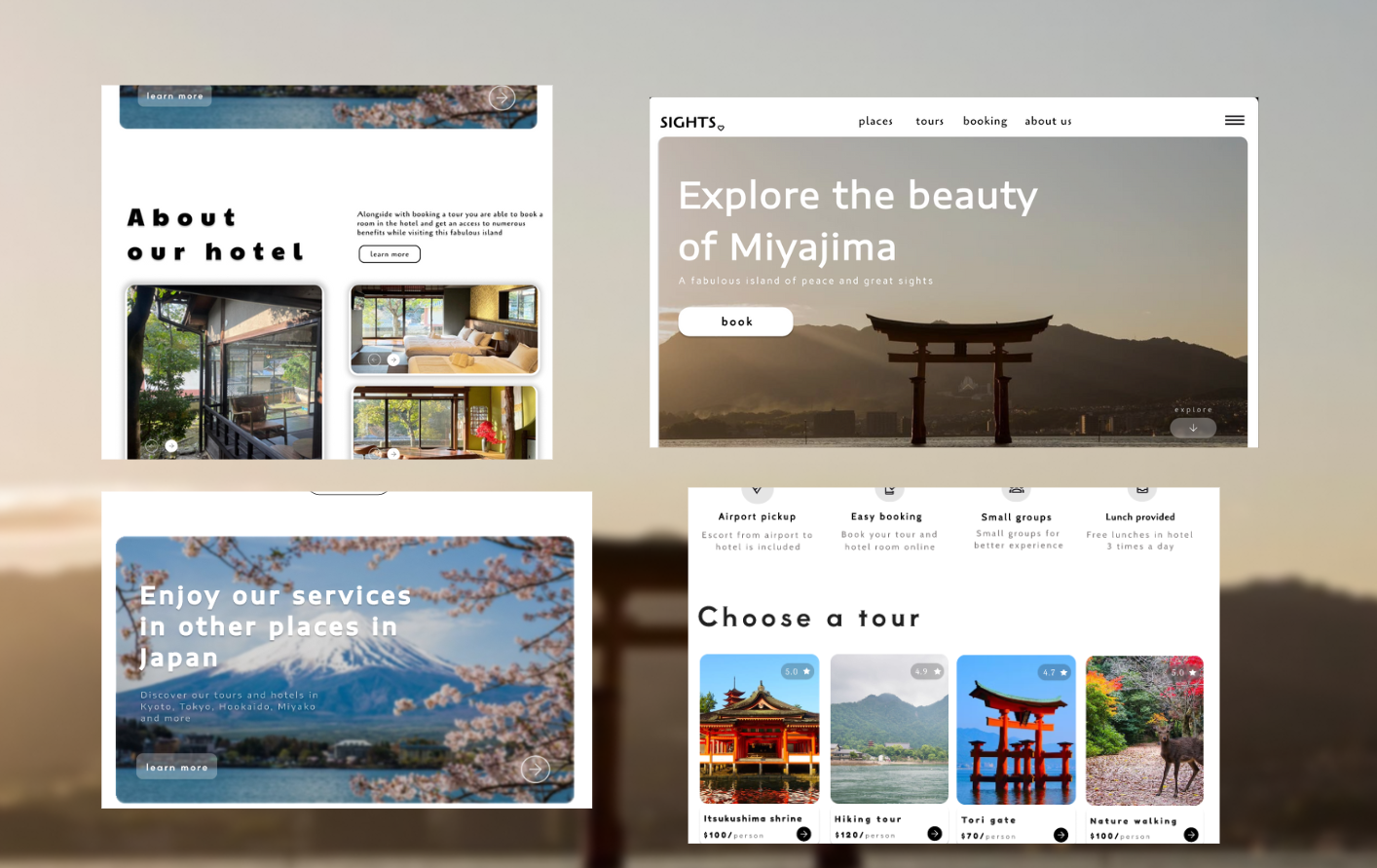 SIGHTS. Travel website design. design product design ui ui design ux design web design