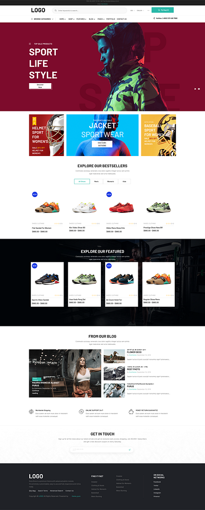 Sports Ecommerce UI/UX design 3d animation branding design graphic design illustration logo motion graphics ui vector