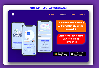 #DailyUI #098 - Advertisement graphic design ui