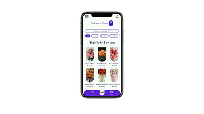 Floreo Florist App UX/UI Case Study app design first shot florist flowers new design new shot product design ui ui design uxui uxui case study visual design