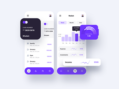 Banking app app design figma minimalism product product design ui ui design uiux ux