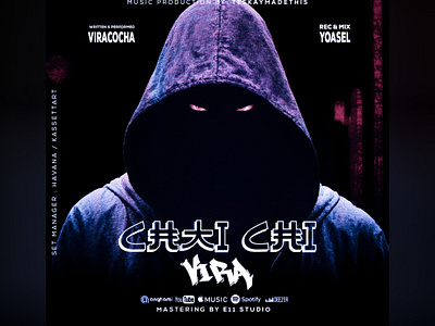 Cover Art Design: "Vira - Chti Chi" 🎵 album cover artwork cover art creative direction custom design dark design digital art dribbble showcase graphic design hooded figure illustrator instagram post music artwork music branding mysterious art photoshop social media design typography visual art visual identity