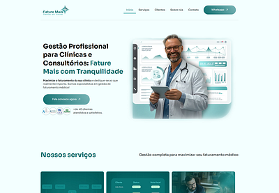 Landing page - SAAS consultorio dentista elementor landing page landing page saas medico página de vendas página de vendas dentista página de vendas medico página de vendas saas saas site site dentista site medico site saas ui ux website wordpress