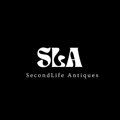 Secondlife Antiques logo design adobe art branding canva design digital art graphic design illustration logo typography