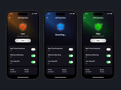 Router - AI Protection ai apps mobile app router ui