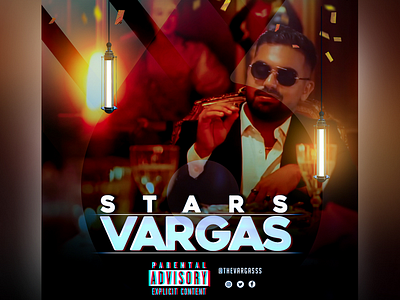 Poster Design: "The Vargasss - 6 STARS" 🎵 album art content creation creative direction custom design dribbble showcase energetic design graphic design illustrator luxurious design music artwork music branding music poster photoshop poster design social media design typography visual art visual identity