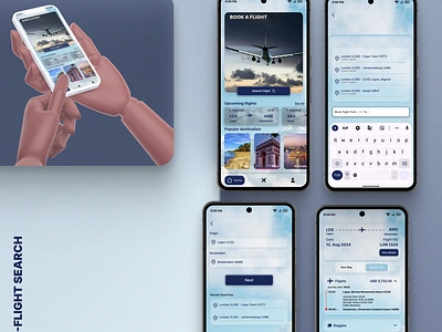 Design Challenge - Flight Search #DailyUI 068 app branding dailyui dailyui068 design figma ui ux