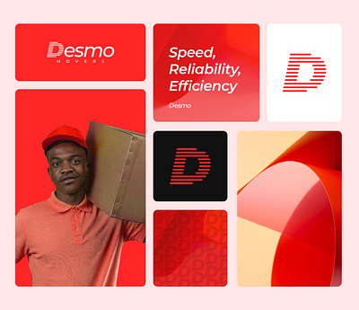 Desmo Movers Logo Design animation branding logo motion graphics ui