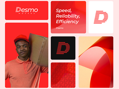 Desmo Movers Logo Design animation branding logo motion graphics ui