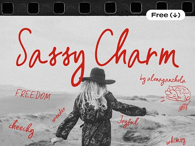 SASSY CHARM — Handwriting Font cursive download font free freebie fun handwriting handwriting font handwritten pixelbuddha script script font type typeface typography