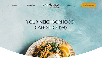 Cafe and Bakery Website Design bakery website cafe website design landing page ui ux web design