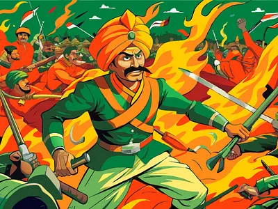 Fight for Nation! graphic design illustration