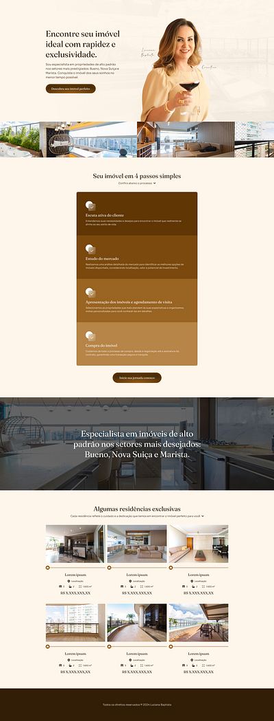 Landing Page | Luciana Baptista elementor figma landing page webdesign