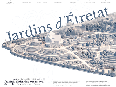 Landscape Landing Page — Etretat Gardens branding design france garden graphic design landing landing page landing page design landing page garden landing page web design landscape landscape design website landscape landing page web web design web desing landing page website website landing page