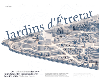 Landscape Landing Page — Etretat Gardens branding design france garden graphic design landing landing page landing page design landing page garden landing page web design landscape landscape design website landscape landing page web web design web desing landing page website website landing page